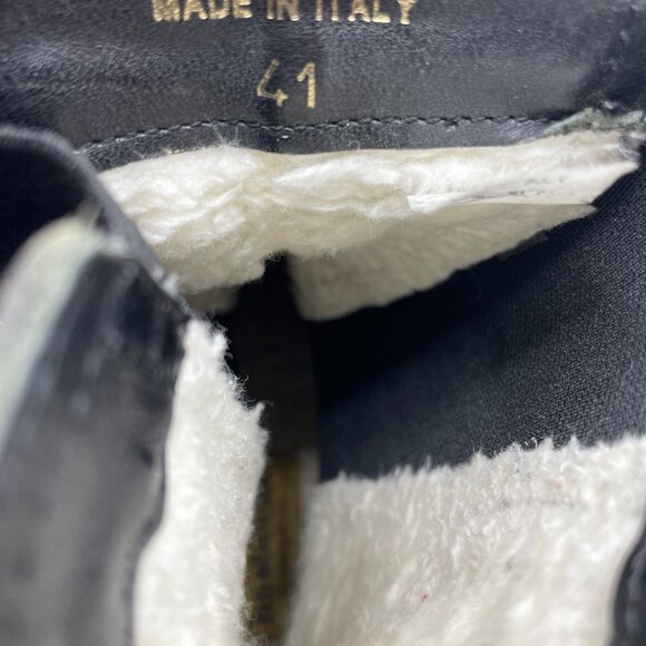 Swedish Hasbeens Women's Leather Crepe Sole Chelsea Boots Size Eu 41 Us 10 Italy - Picture 6 of 10